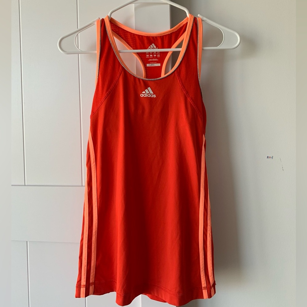 Adidas climalite train stripes tank top